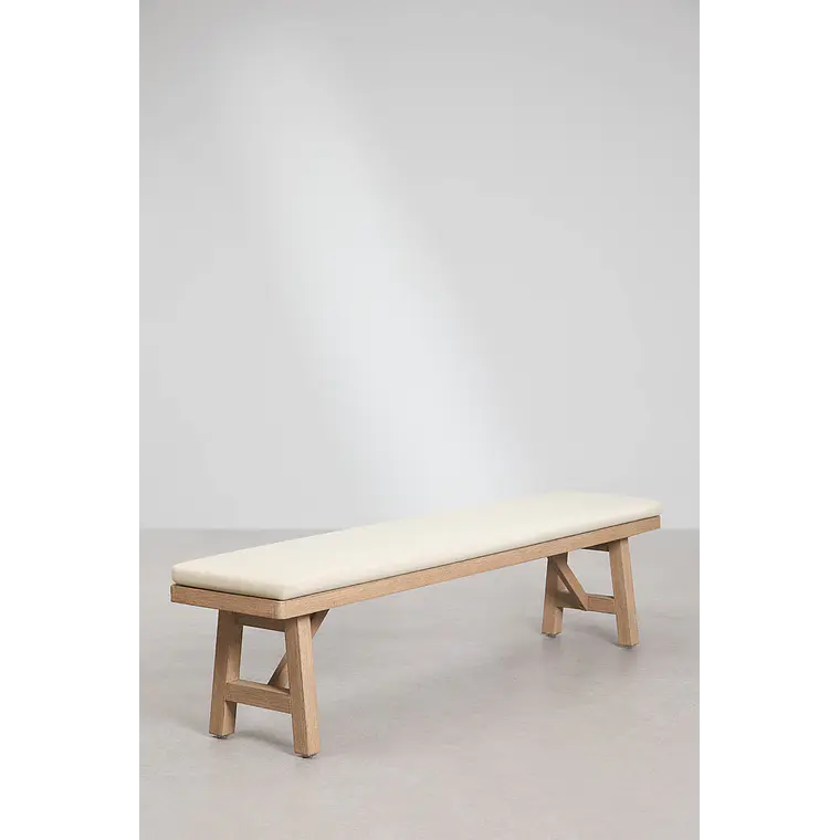 Banca de comedor Maelis en madera de acacia 3