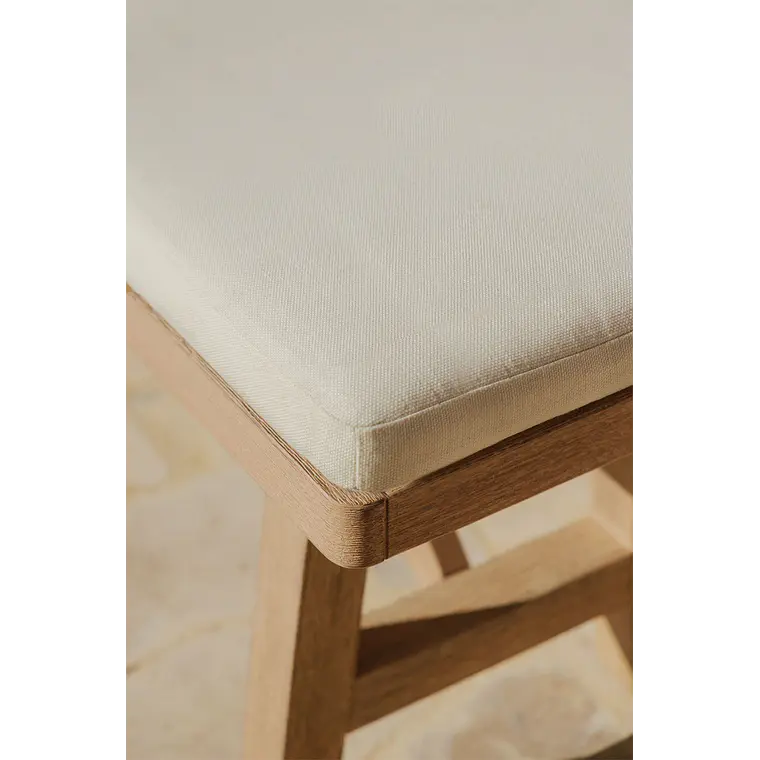 Banco de jardín 190 cm en madera de acacia Doreva 2