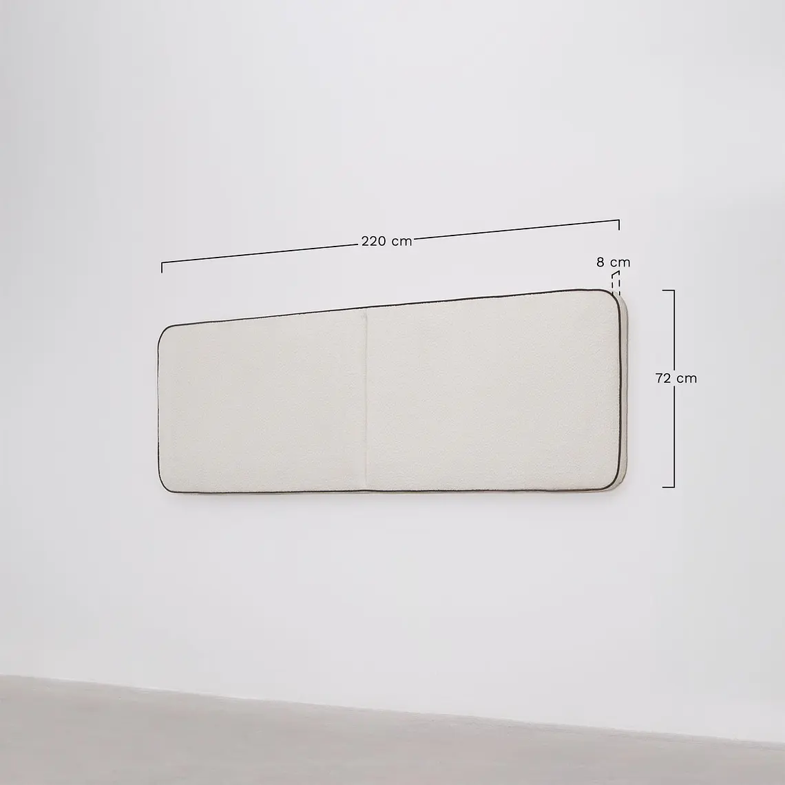 Cabecero Varen 220 cm en bouclé 12