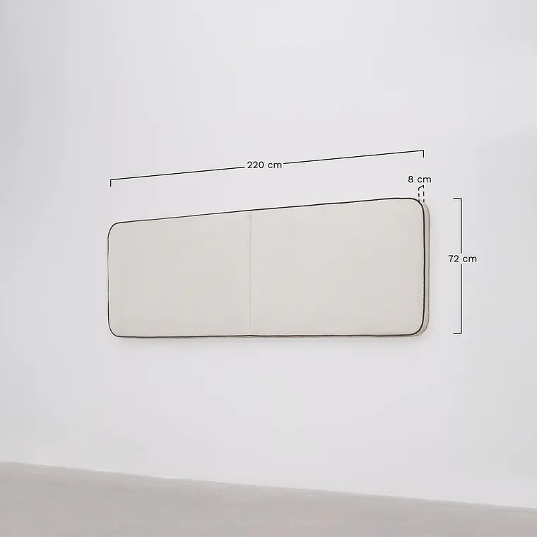Cabecero Varen 220 cm en bouclé 12