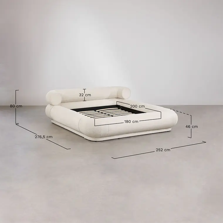 Cama Noira en bouclé 8