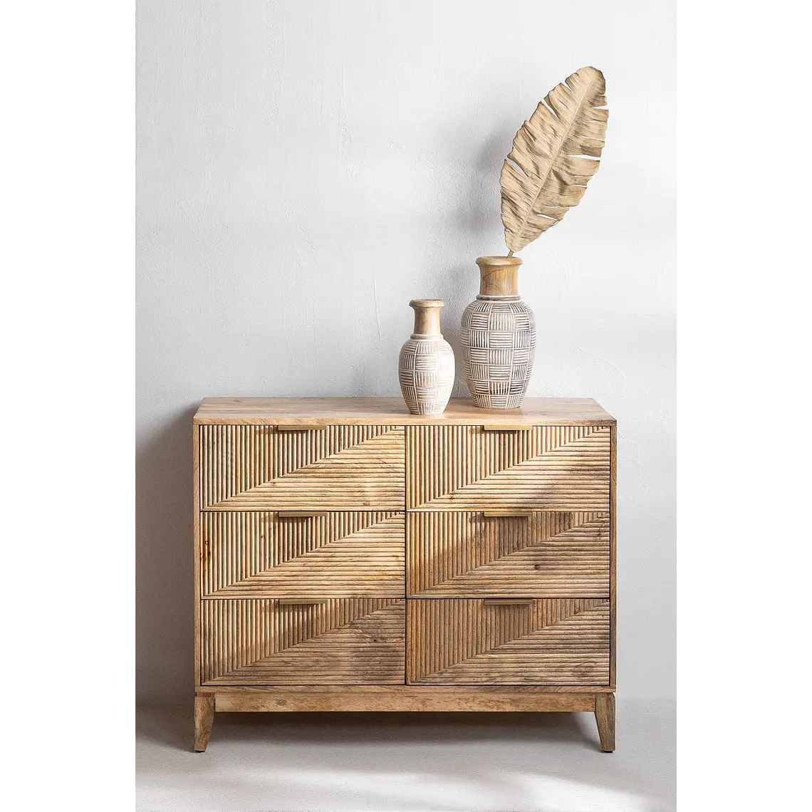 Cómoda Leris 110x40 cm en madera de mango 9
