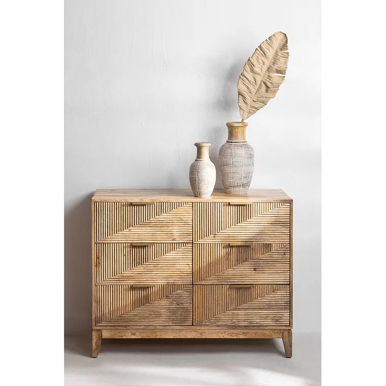 Cómoda Leris 110x40 cm en madera de mango 9