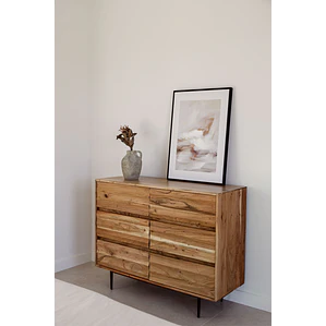 Cómoda Naela 110x40 cm en madera de acacia