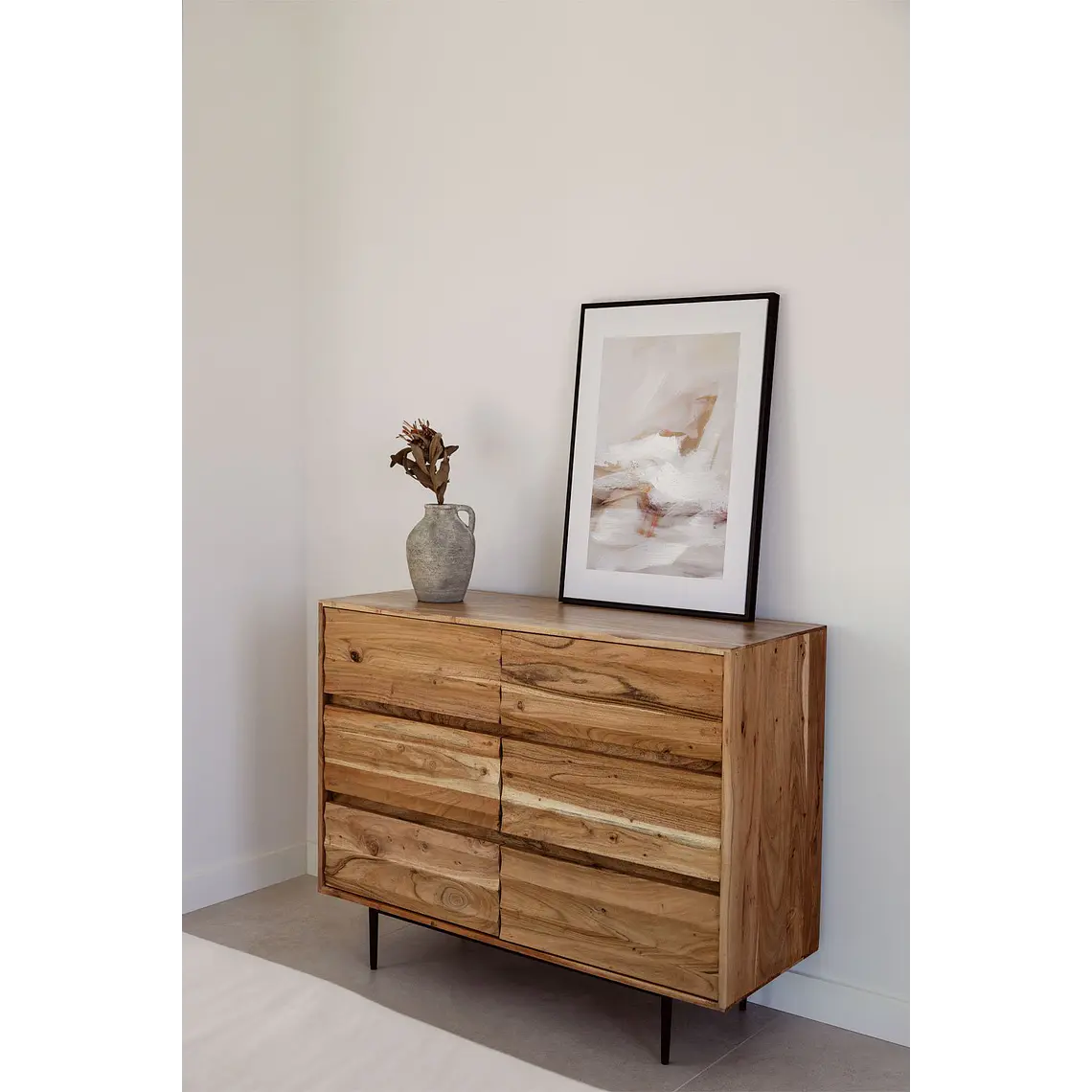 Cómoda Naela 110x40 cm en madera de acacia 2