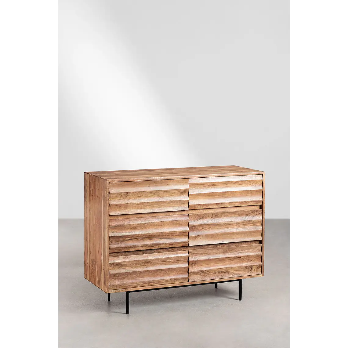 Cómoda Naela 110x40 cm en madera de acacia 3