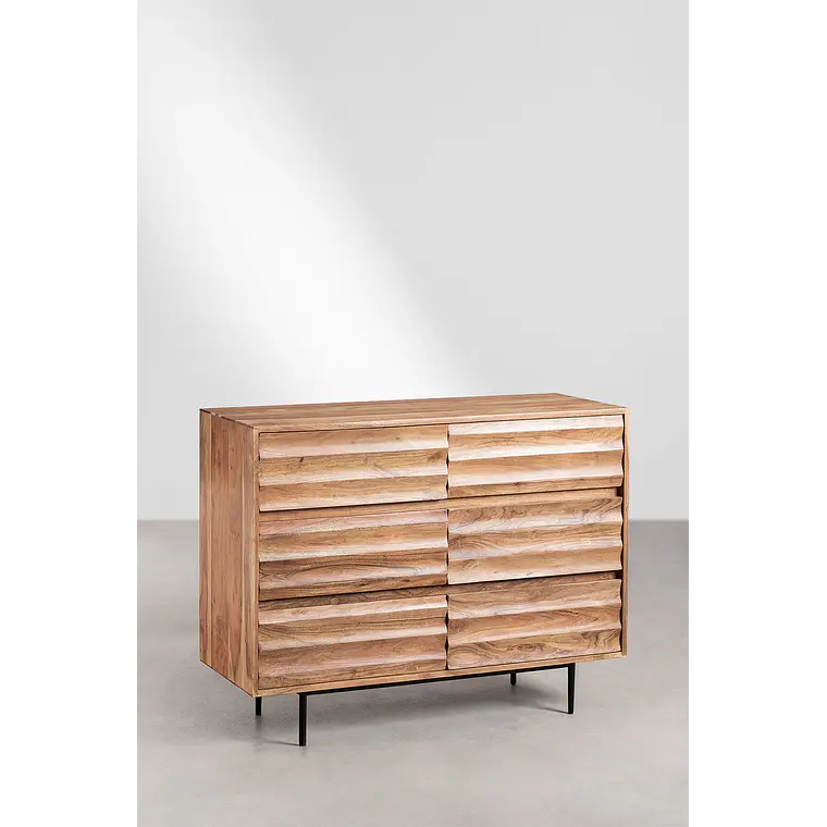 Cómoda Naela 110x40 cm en madera de acacia 3
