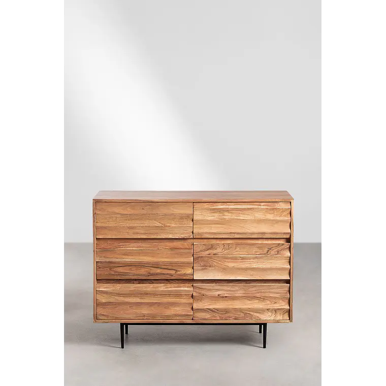 Cómoda Naela 110x40 cm en madera de acacia 5