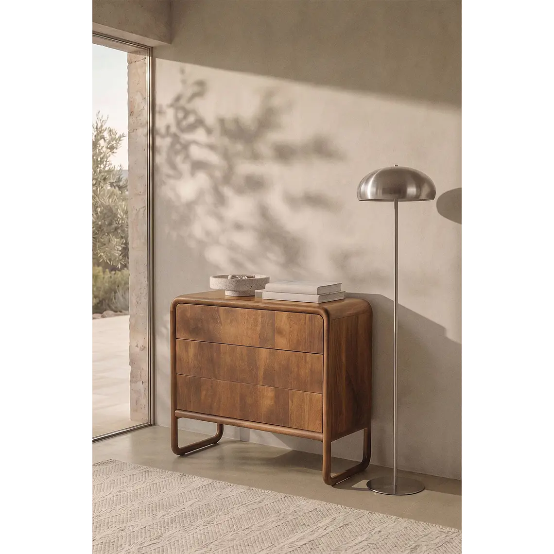 Cómoda Olira 90x40 cm en madera de mango 1