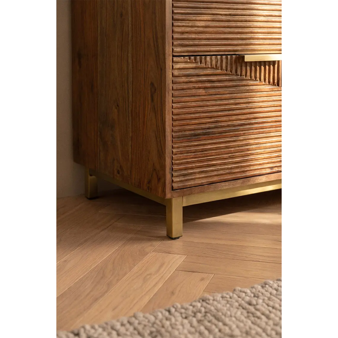 Cómoda Saren 110x40 cm en madera de mango 3