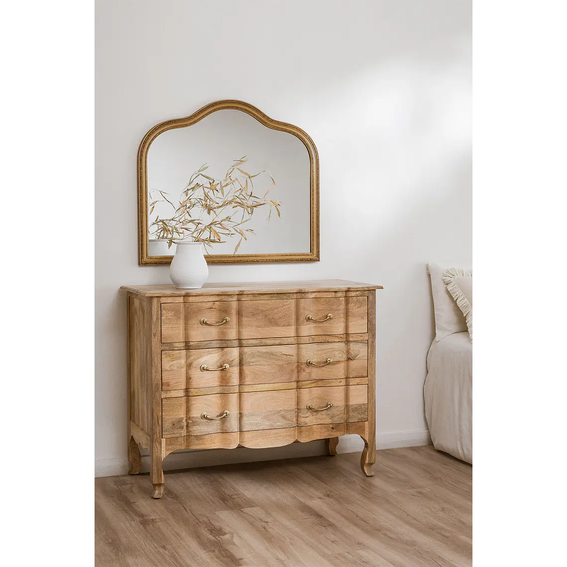 Cómoda Tavia 110x50 cm en madera de mango 11
