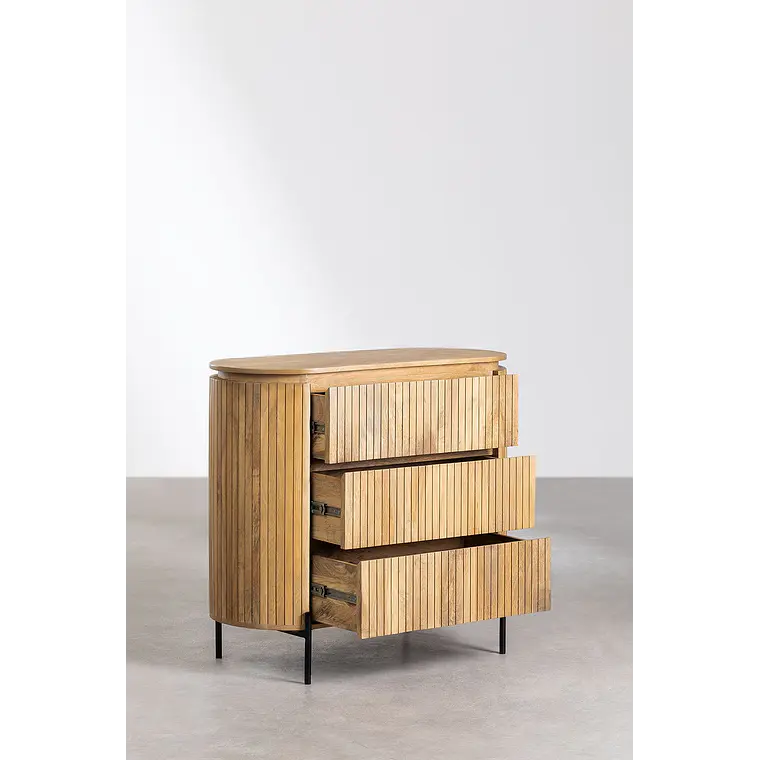 Cómoda Veyra 100x45 cm en madera de mango 5
