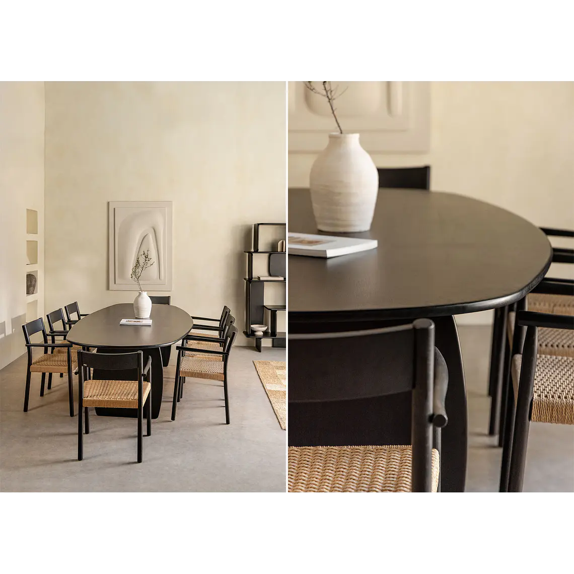 Conjunto de comedor Alvor en madera de mango 1