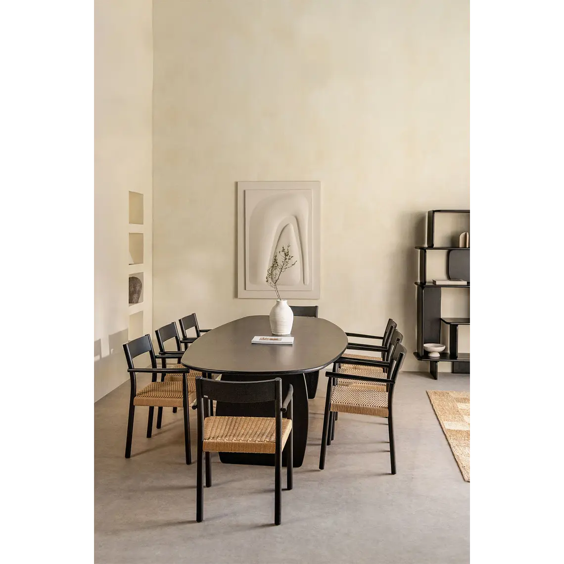Conjunto de comedor Alvor en madera de mango 2