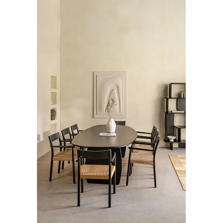 Conjunto de comedor Alvor en madera de mango 2