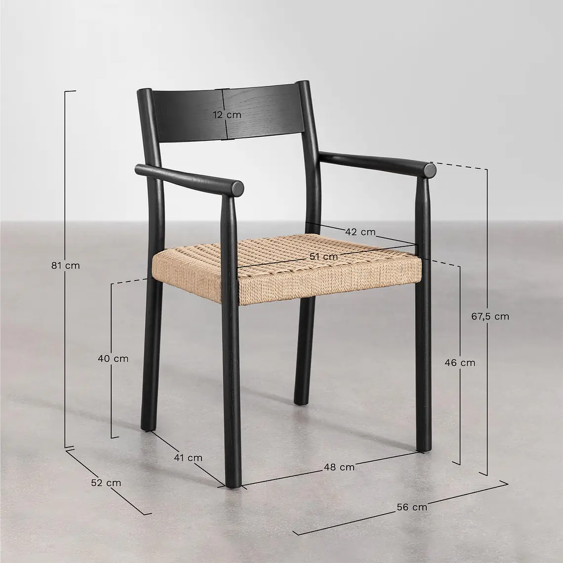 Conjunto de comedor Alvor en madera de mango 12