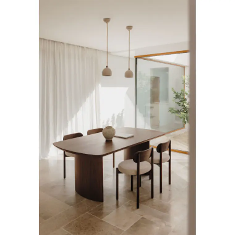 Conjunto de comedor Belen en madera de roble 13