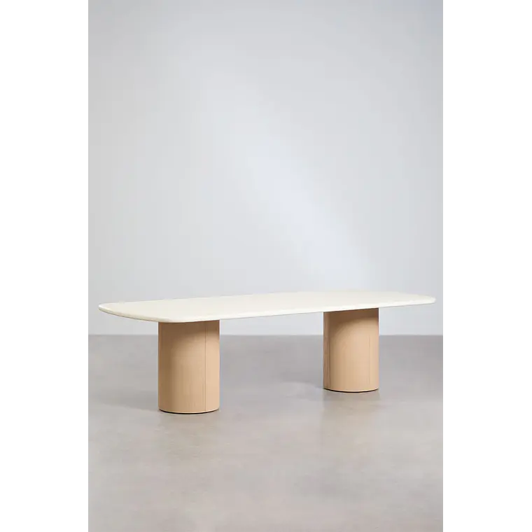 Conjunto de comedor Cenena en acabado cemento 2