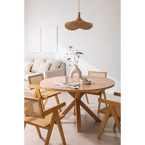 Conjunto de comedor Darune en ratán