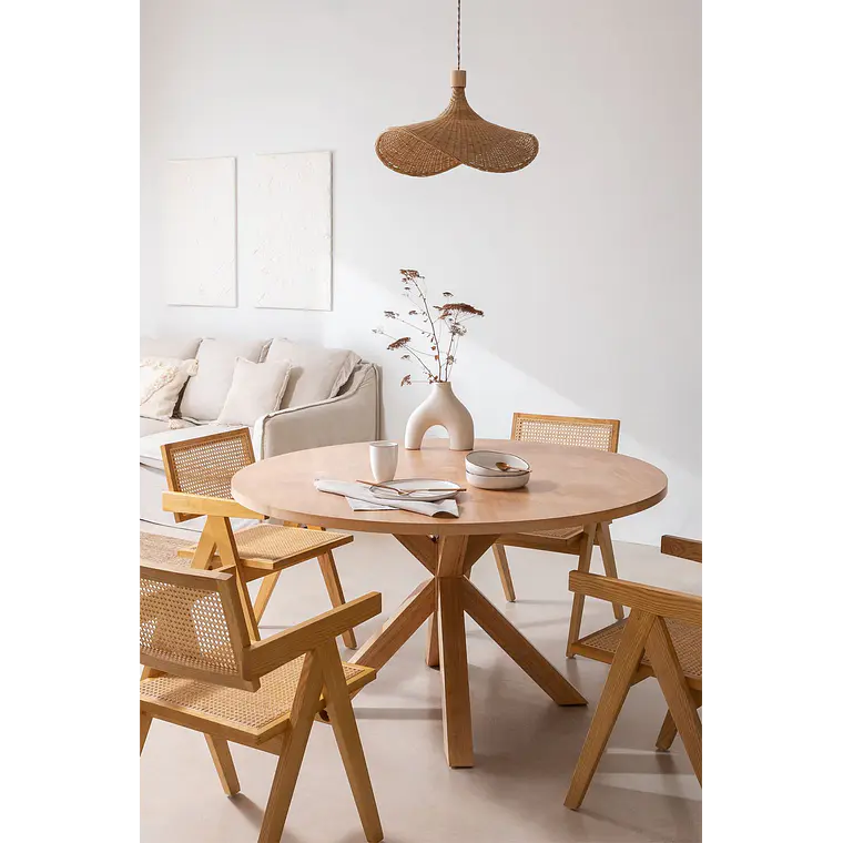 Conjunto de comedor Darune en ratán 1