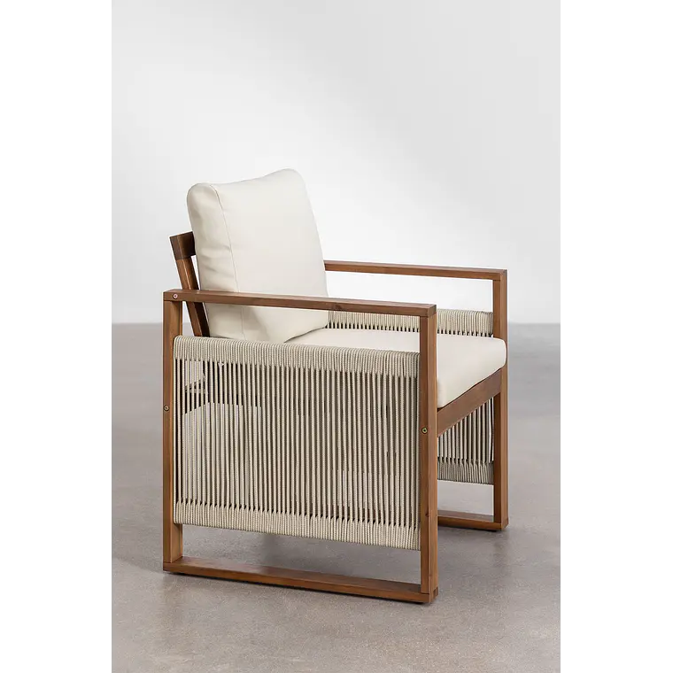 Conjunto de comedor Eiror en madera de acacia 8