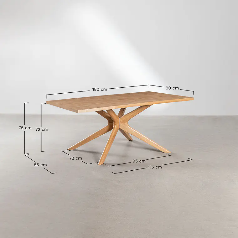 Conjunto de comedor Elais en ratán 11