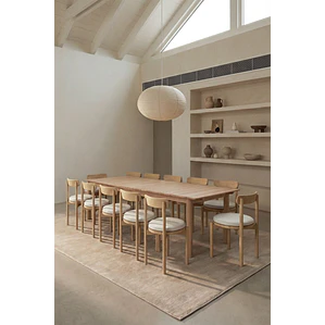 Conjunto de comedor Iveris en madera de acacia