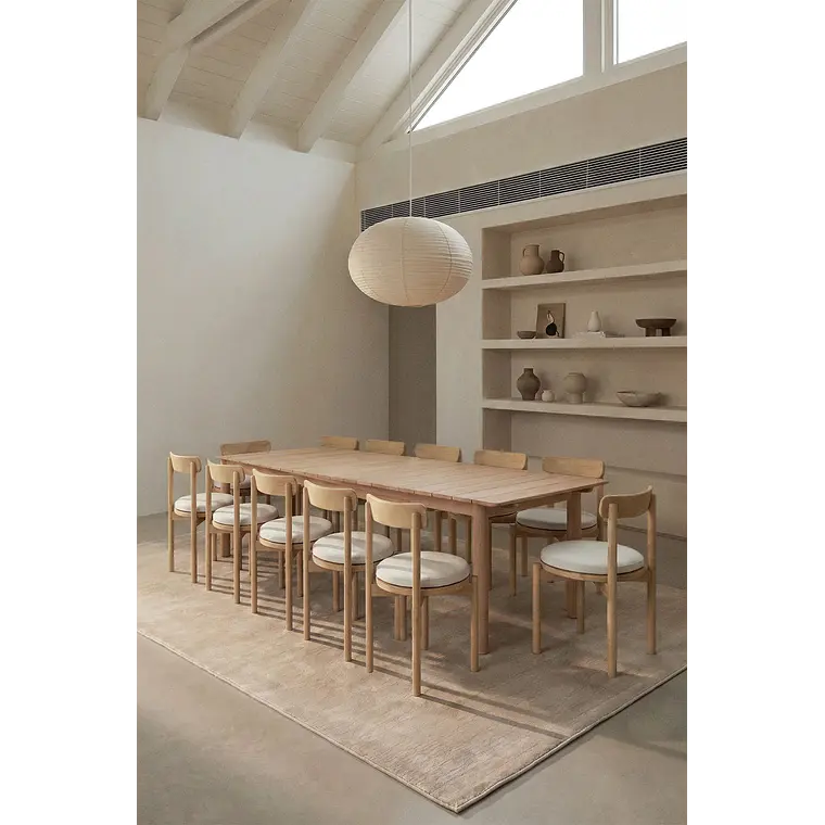 Conjunto de comedor Iveris en madera de acacia 2