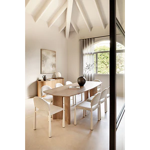 Conjunto de comedor Kioena en madera de mango