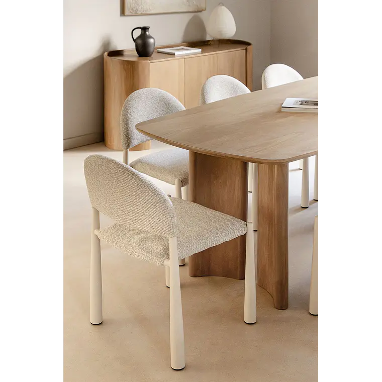 Conjunto de comedor Kioena en madera de mango 3