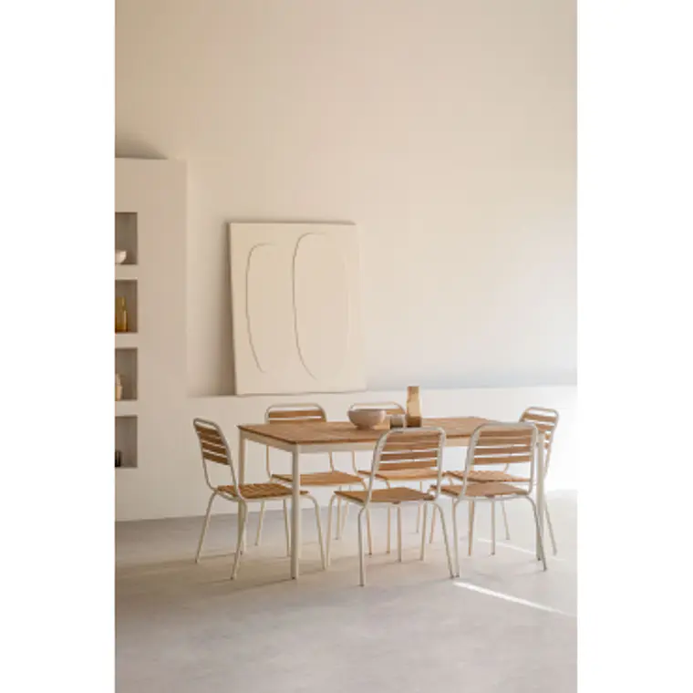 Conjunto de comedor Maelor en madera de acacia 14