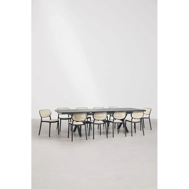 Conjunto de comedor Miois en polipropileno 4