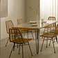 Conjunto de comedor Oriara en ratán - Miniatura 1