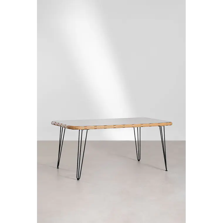 Conjunto de comedor Raeis en ratán 4