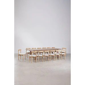 Conjunto de comedor Tirune en madera de acacia