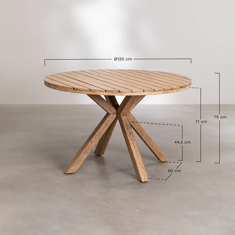 Conjunto de comedor Vioen en madera 12