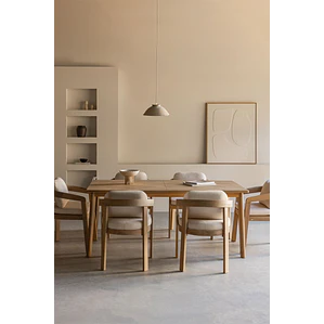 Conjunto de comedor Wenien en madera de acacia
