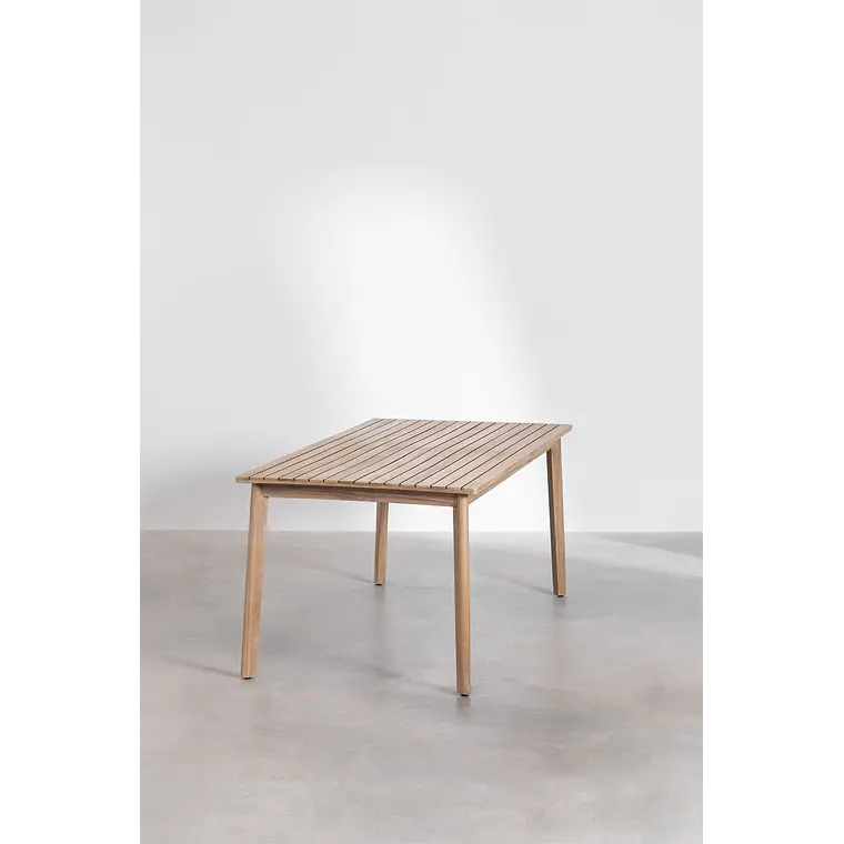 Conjunto de comedor Wenien en madera de acacia 4