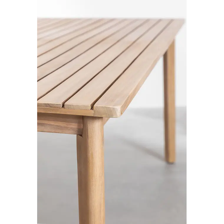 Conjunto de comedor Wenien en madera de acacia 5