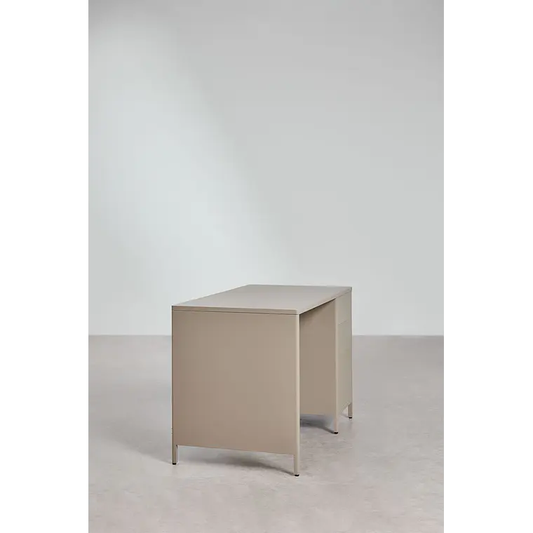 Escritorio 120x60 cm en acero con cajones 5