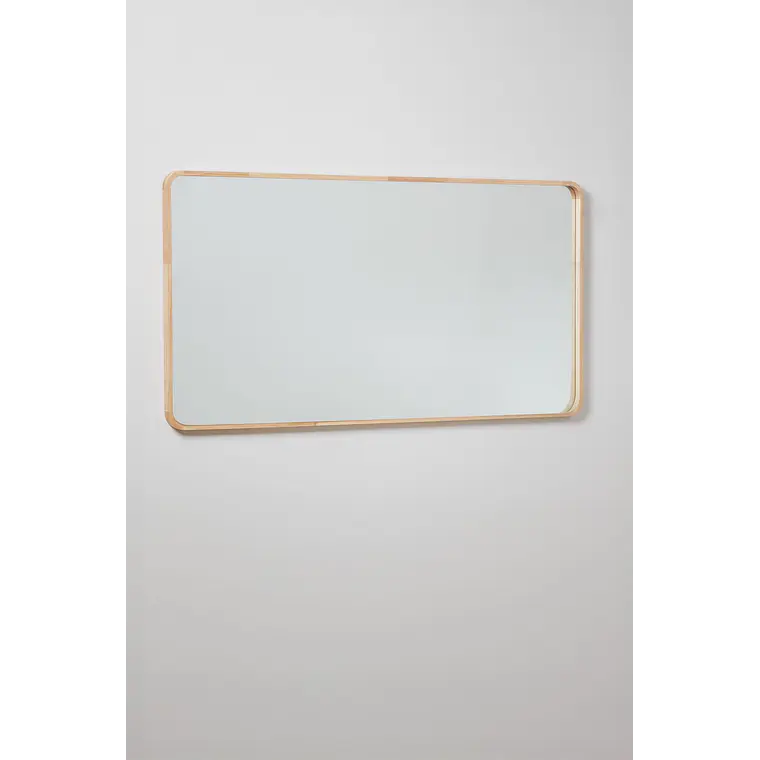 Espejo de dormitorio Aleris rectangular 90x170 cm en madera de roble 5