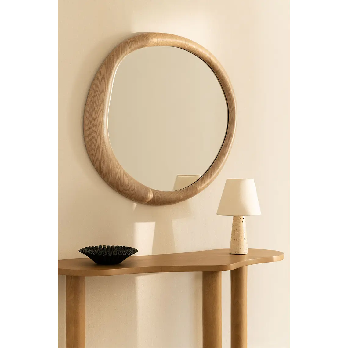 Espejo de dormitorio Ardea redondo Ø100 cm 1