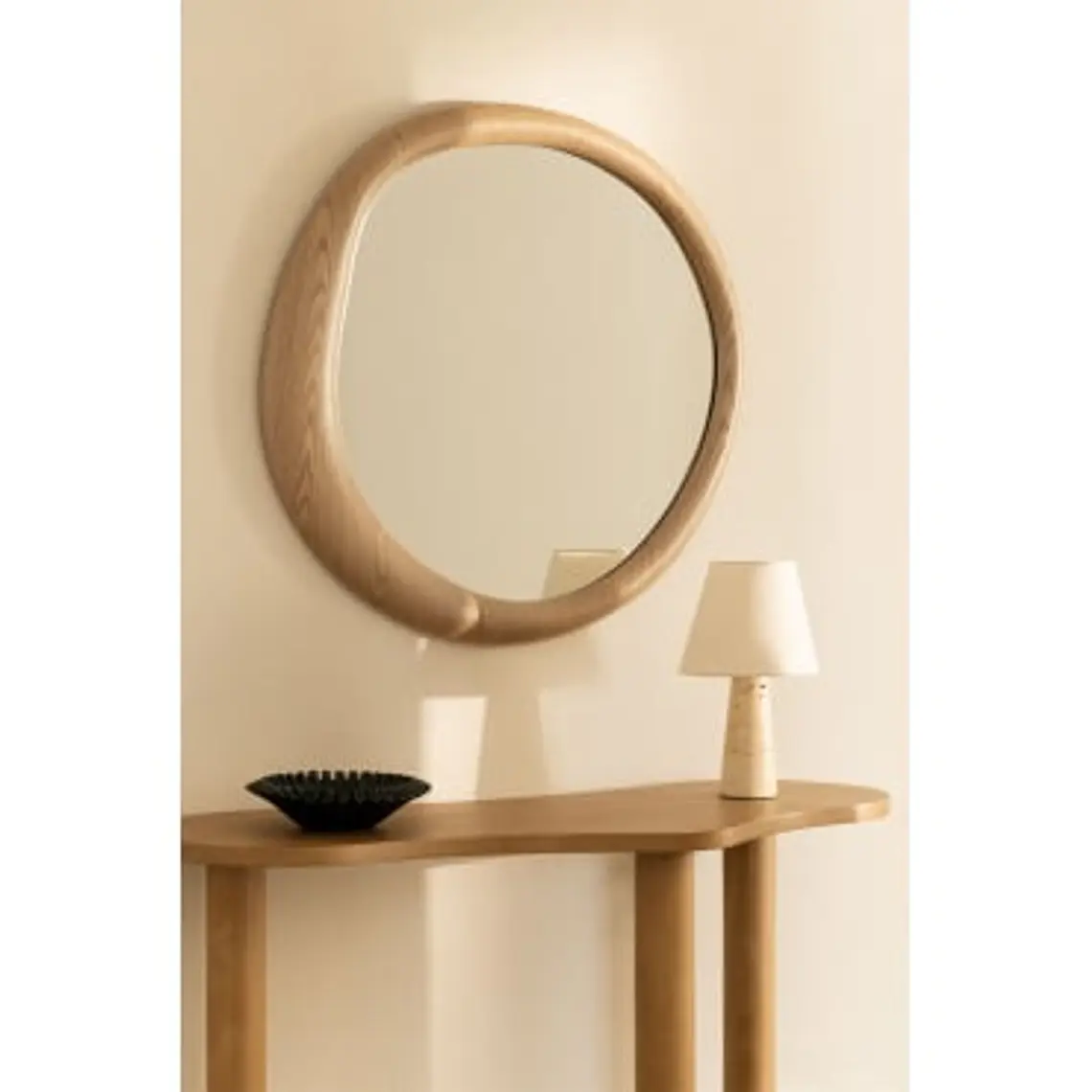 Espejo de dormitorio Ardea redondo Ø100 cm 9