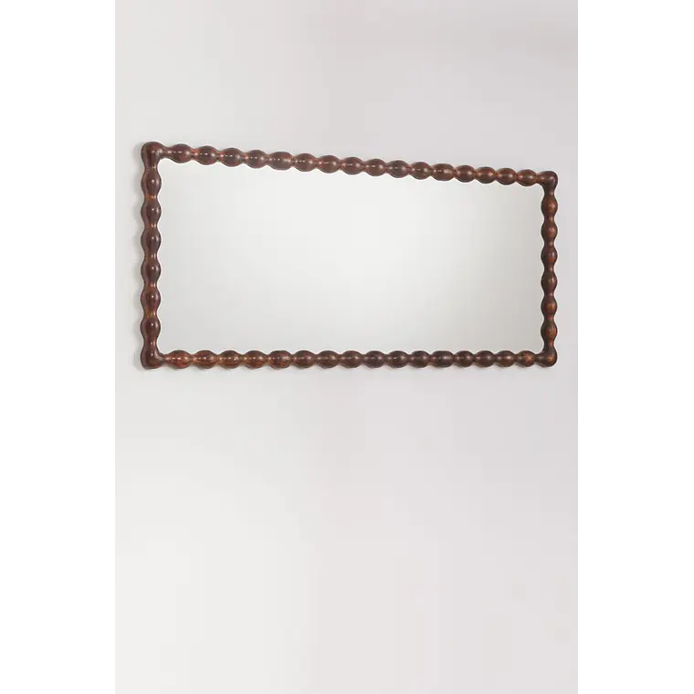 Espejo de dormitorio Elora rectangular en madera de mango 4