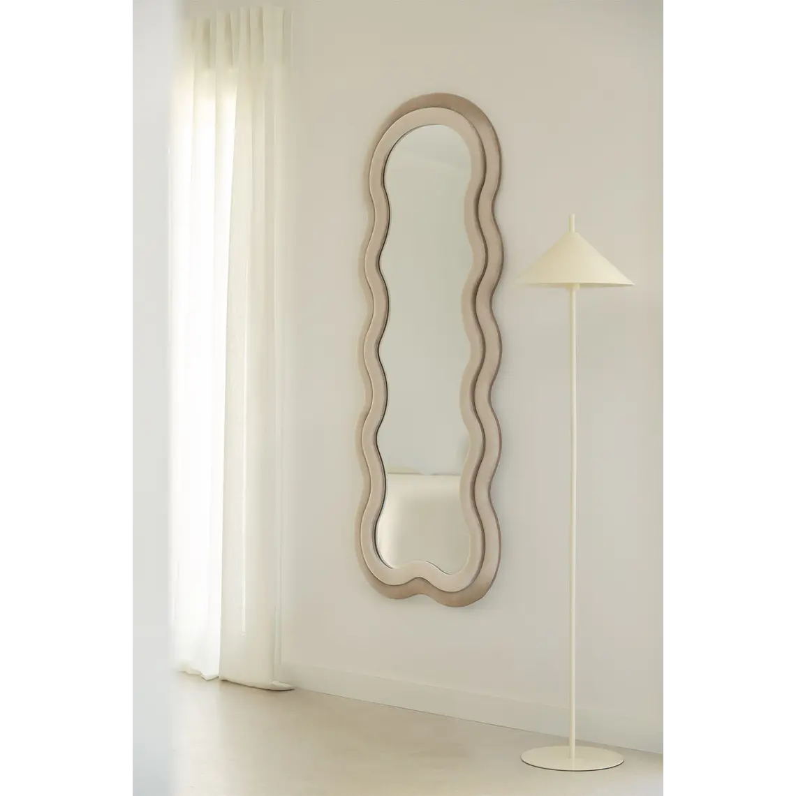 Espejo de dormitorio Toria tapizado 60x160 cm 11
