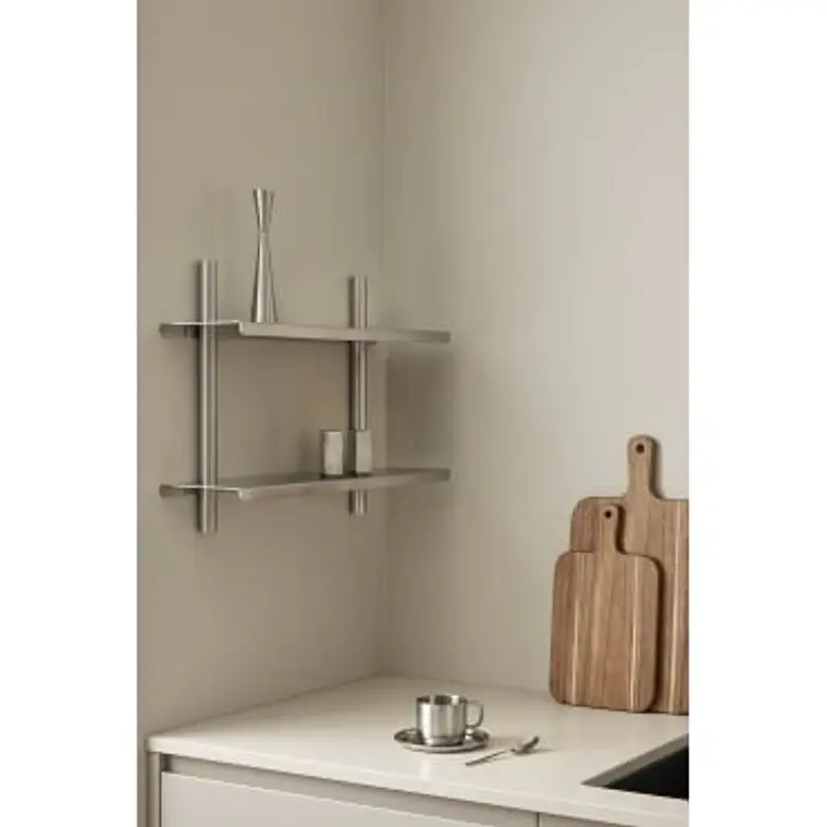 Estantería de pared en acero inoxidable 10