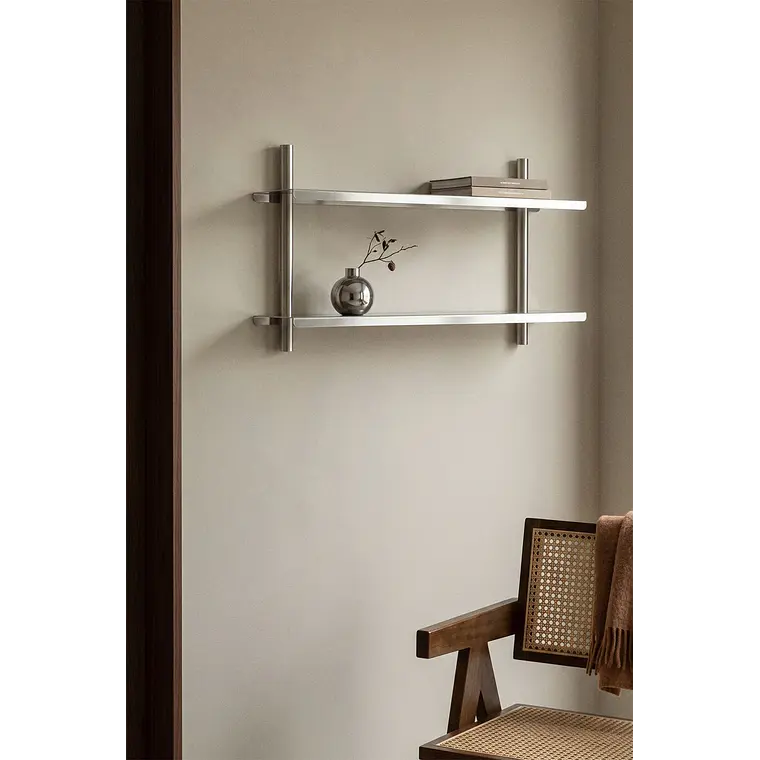 Estantería de pared en acero inoxidable 12