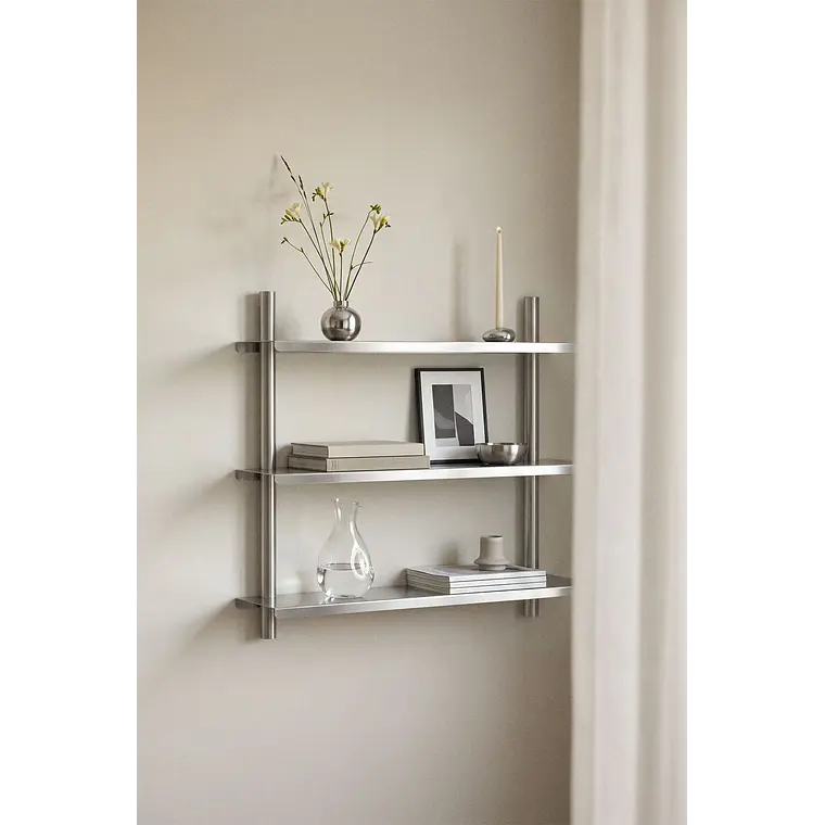 Estantería de pared en acero inoxidable 14