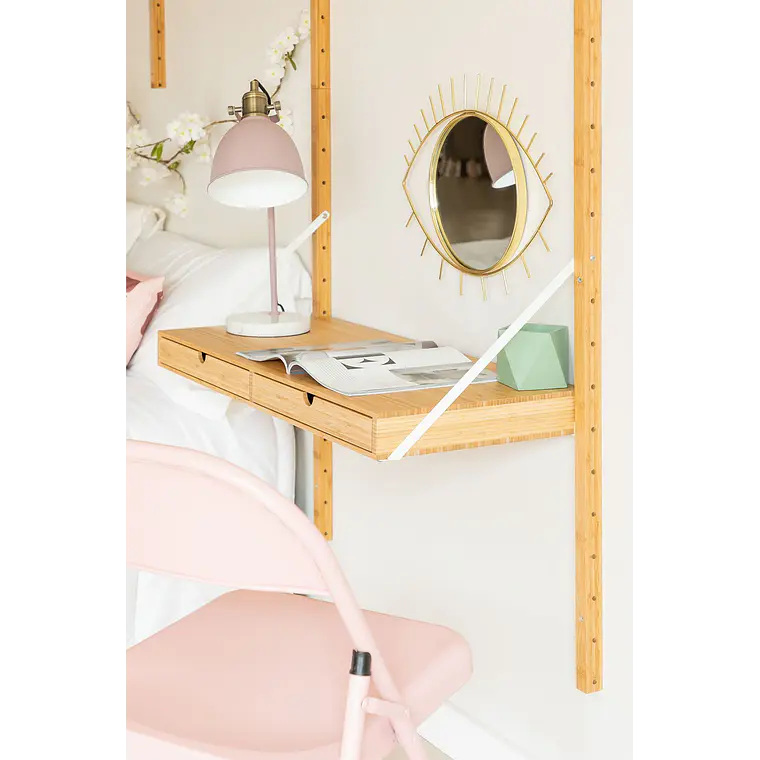 Estantería modular de pared en bambú 9