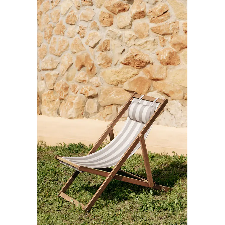 Hamaca plegable en madera con cojín Dela 1